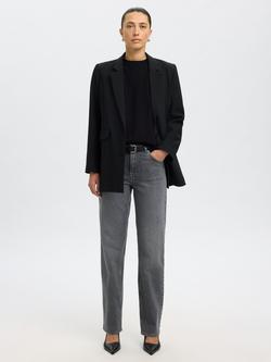 Selected Fessent Box T-Shirt, Black - view 2, Black