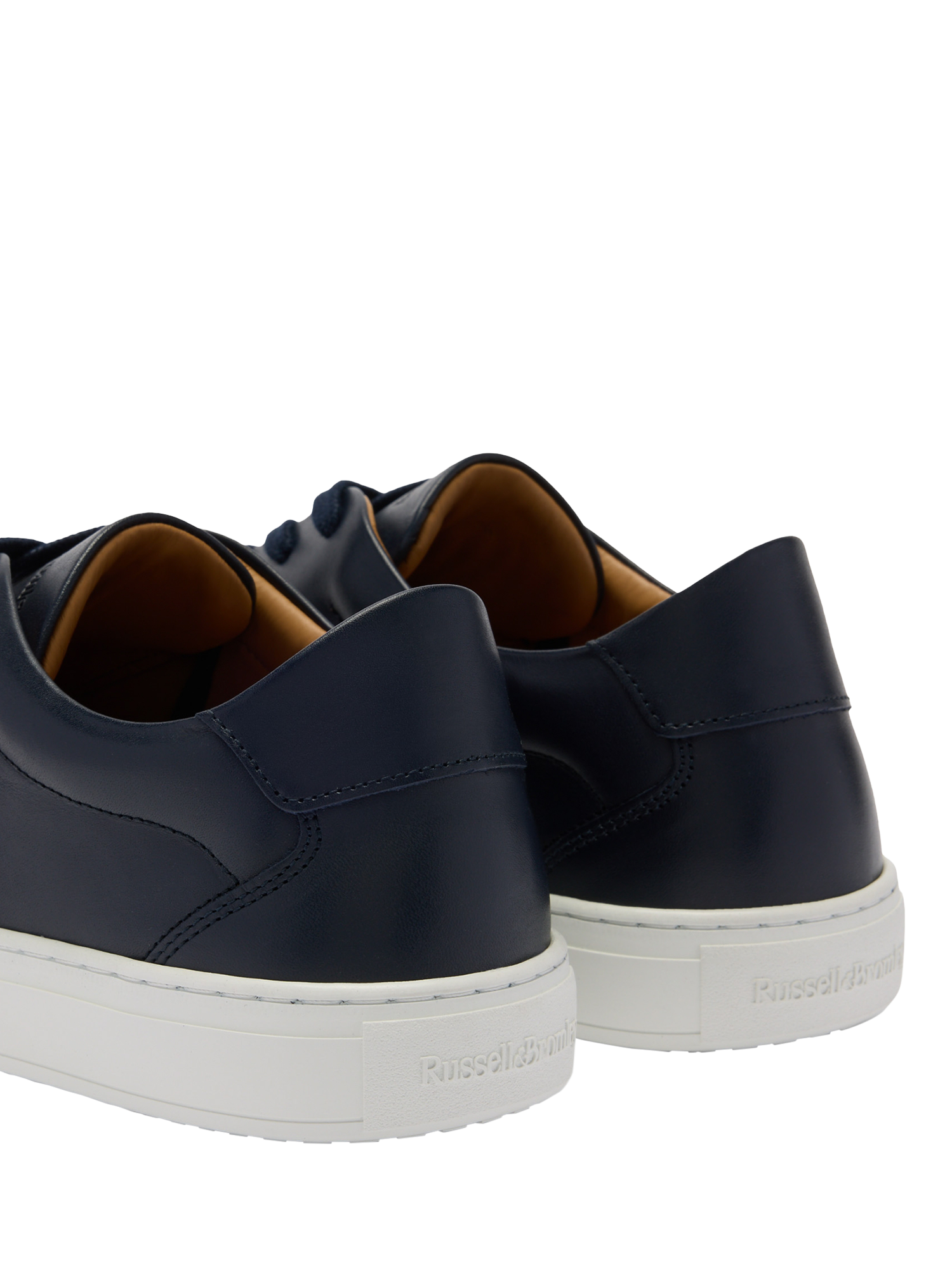 Product image 4 of 4, which shows Russell & Bromley Redburn Lace Up Leather Trainers, Blue, 7