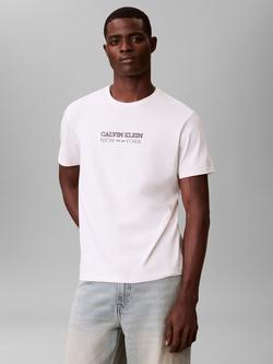 Calvin Klein New York Graphic T-Shirt, White Greige, White Greige