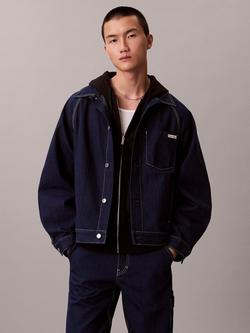 Calvin Klein Darted Workwear Denim Jacket, Shuriken Rinse, Shuriken Rinse