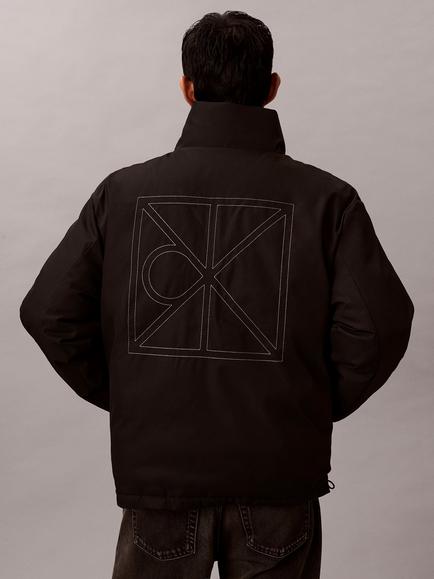 Calvin Klein Reversible Water Resistant Puffer Jacket, Bungee Cord - view 2, Bungee Cord
