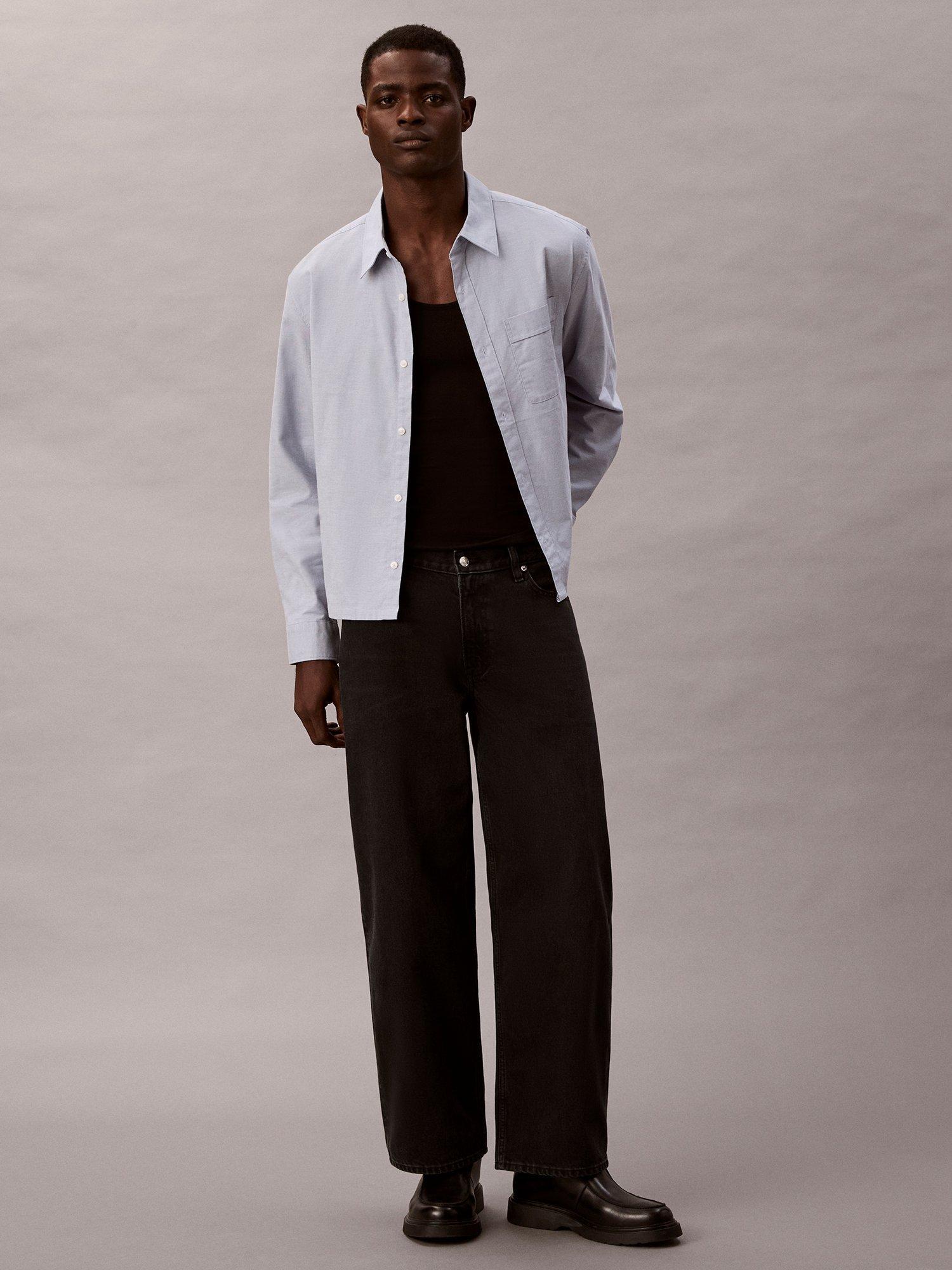 Product image 1 of 6, which shows Calvin Klein Barrel Fit Jeans, Covenant, 29R