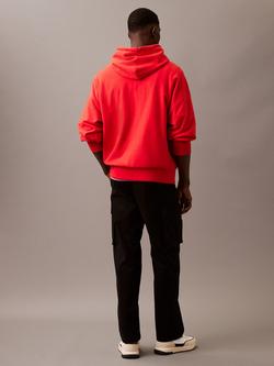 Calvin Klein Cotton Blend Cargo Trousers, Black - view 2, Black