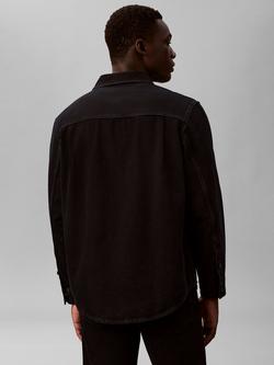 Calvin Klein Cotton Regular Fit Shirt, Blue Black Stone - view 2, Blue Black Stone