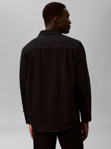 Calvin Klein Cotton Regular Fit Shirt, Blue Black Stone - view 2, Blue Black Stone