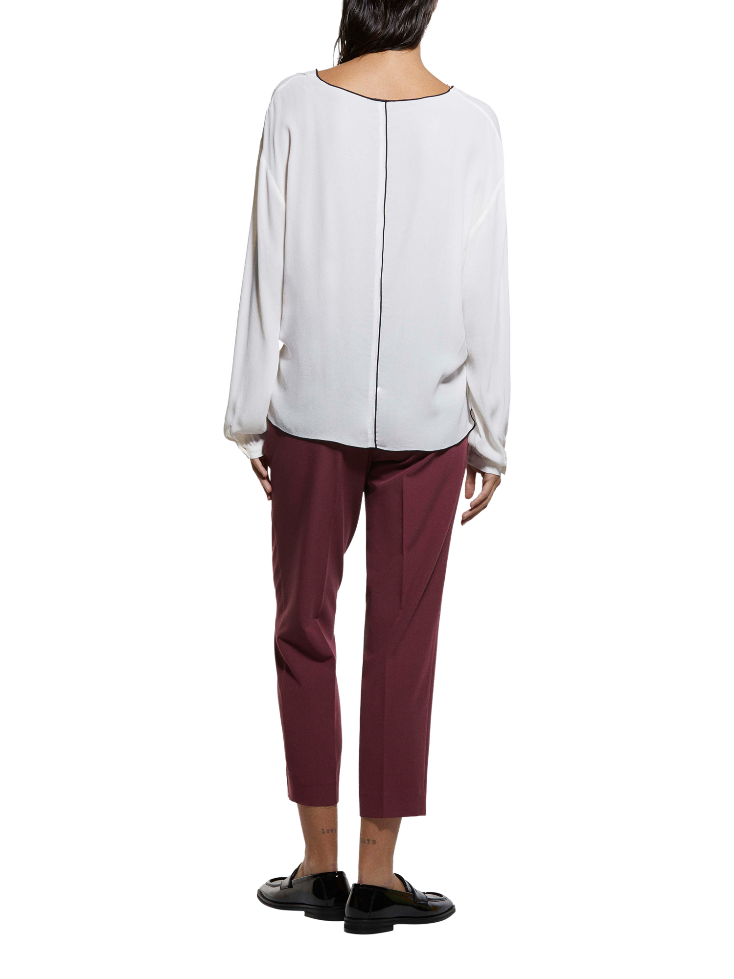Product image 2 of 4, which shows SISLEY Long Sleeve Oversize Blouse, Cream, L