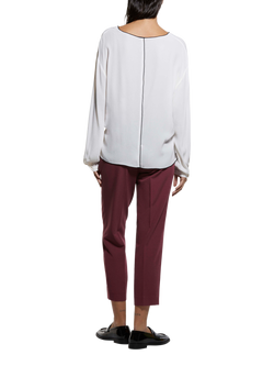 SISLEY Long Sleeve Oversize Blouse, Cream - view 2, Cream