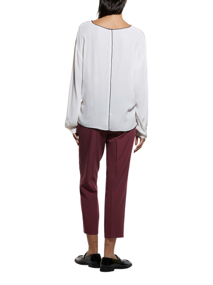 SISLEY Long Sleeve Oversize Blouse, Cream - view 2, Cream