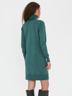 Saint Tropez Mila Roll Neck Jumper Dress, June Bug Melange - view 2, June Bug Melange