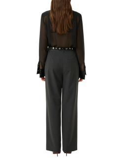 Gestuz Lynne Sheer Shirt, Black - view 2, Black