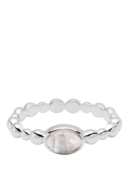 Daisy London Textured Stone Ring, Rainbow/ Silv, Rainbow/ Silv