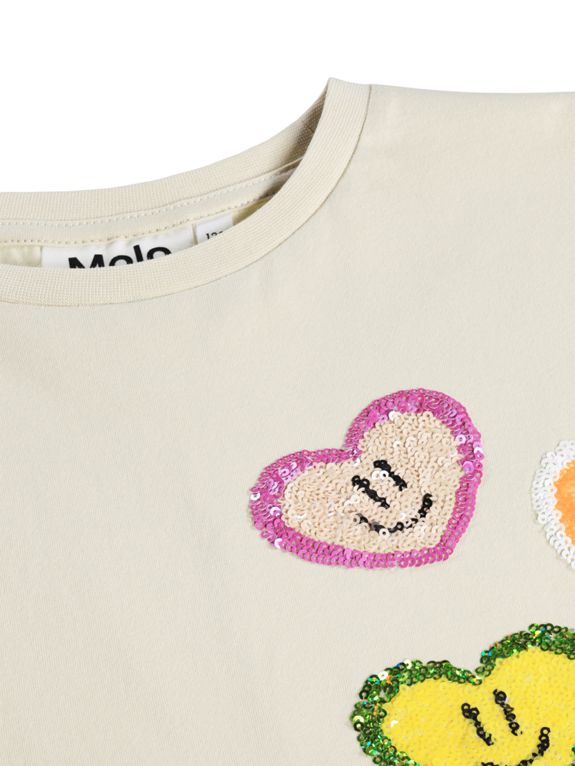 Product image 3 of 3, which shows Molo Kids' Ranva T-Shirt, Summer Sand, 4 years