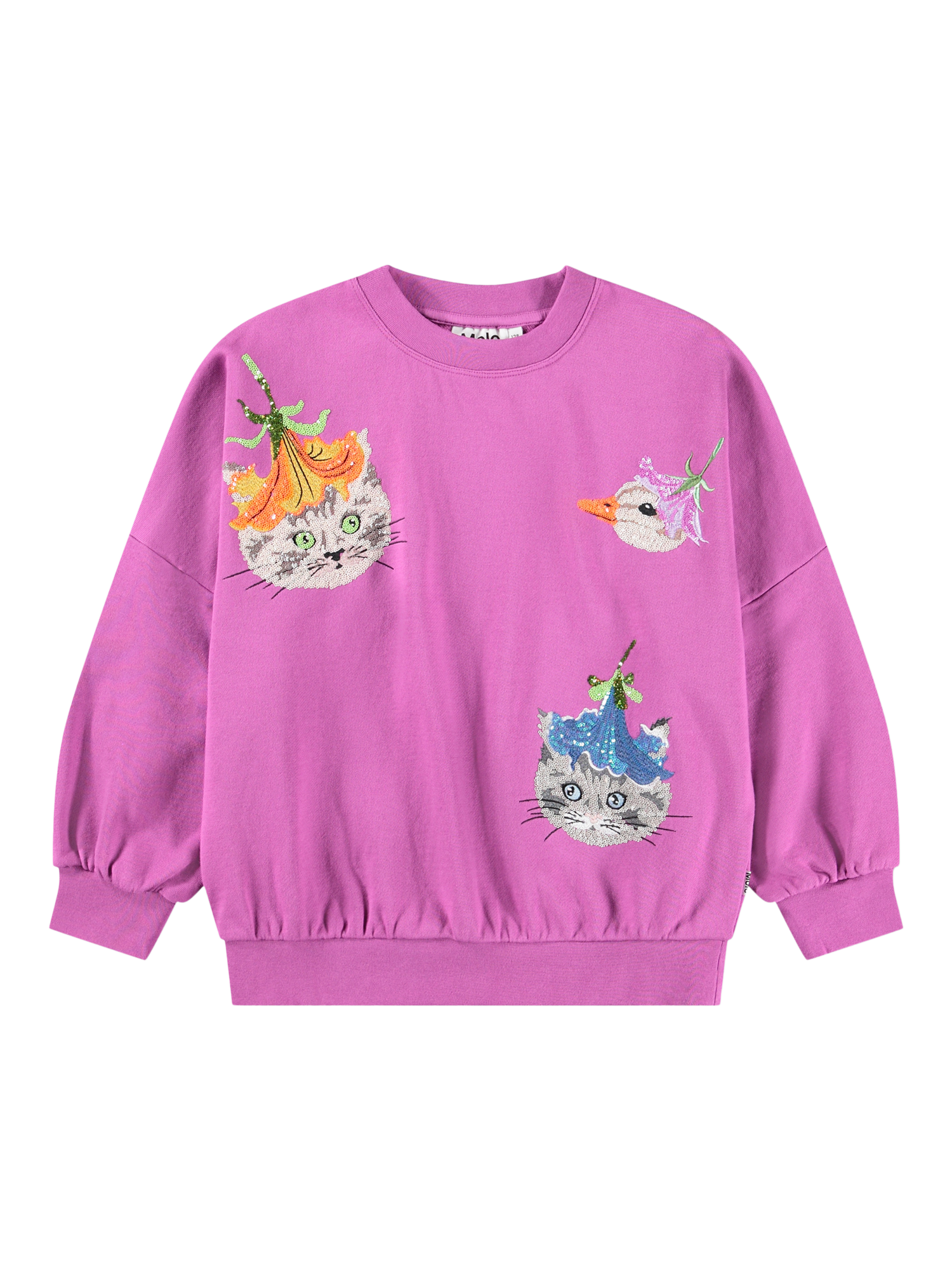 Product image 2 of 4, which shows Molo Kids' Animal Sparkle Jumper, Animal Sparkle, 4 years