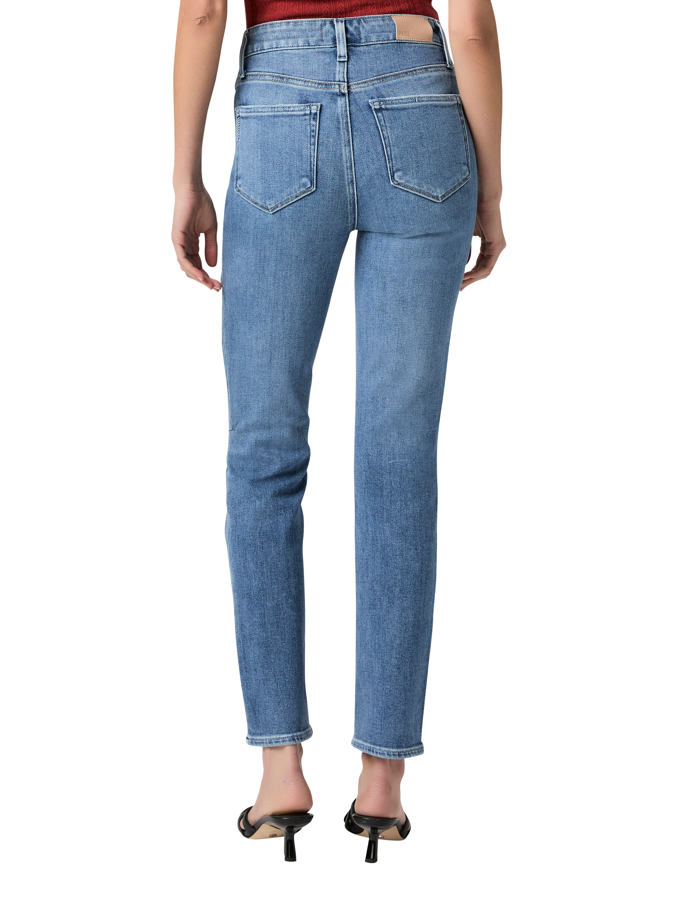 Product image 4 of 4, which shows PAIGE Gemma Cropped Jeans, Showtime, 24