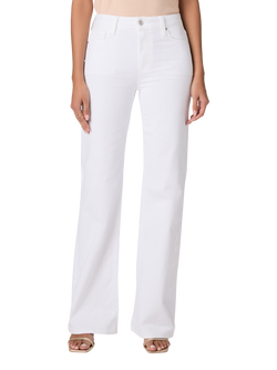 PAIGE Sofia Mid Rise Flared Jeans, White - view 2, White