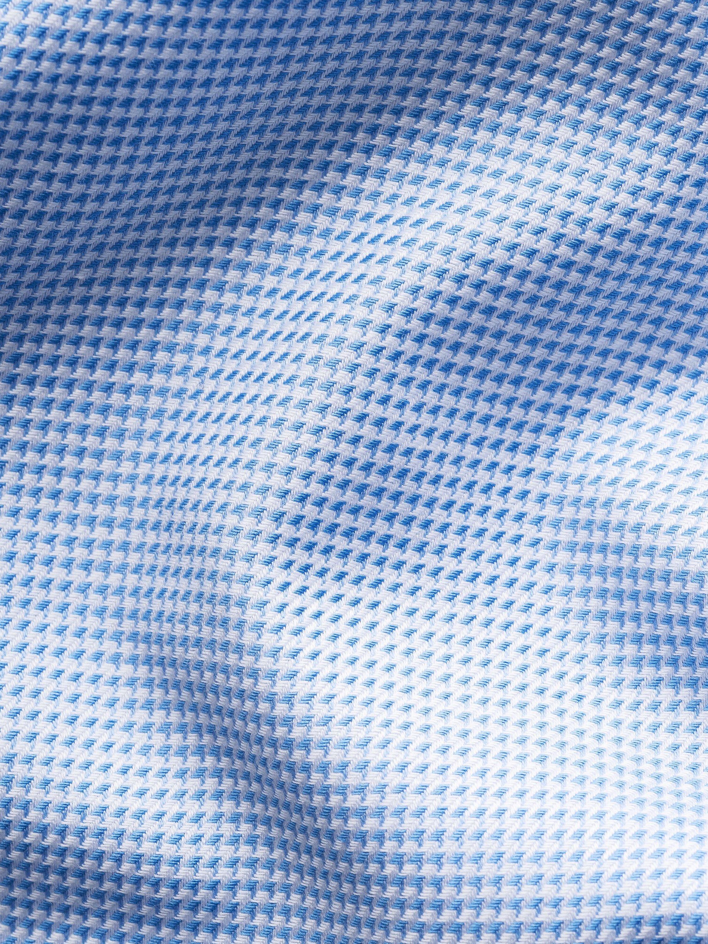 Product image 7 of 8, which shows Eton Cotton Twill Regular Fit Semi-Solid Dress Shirt, Light Blue, 14.5