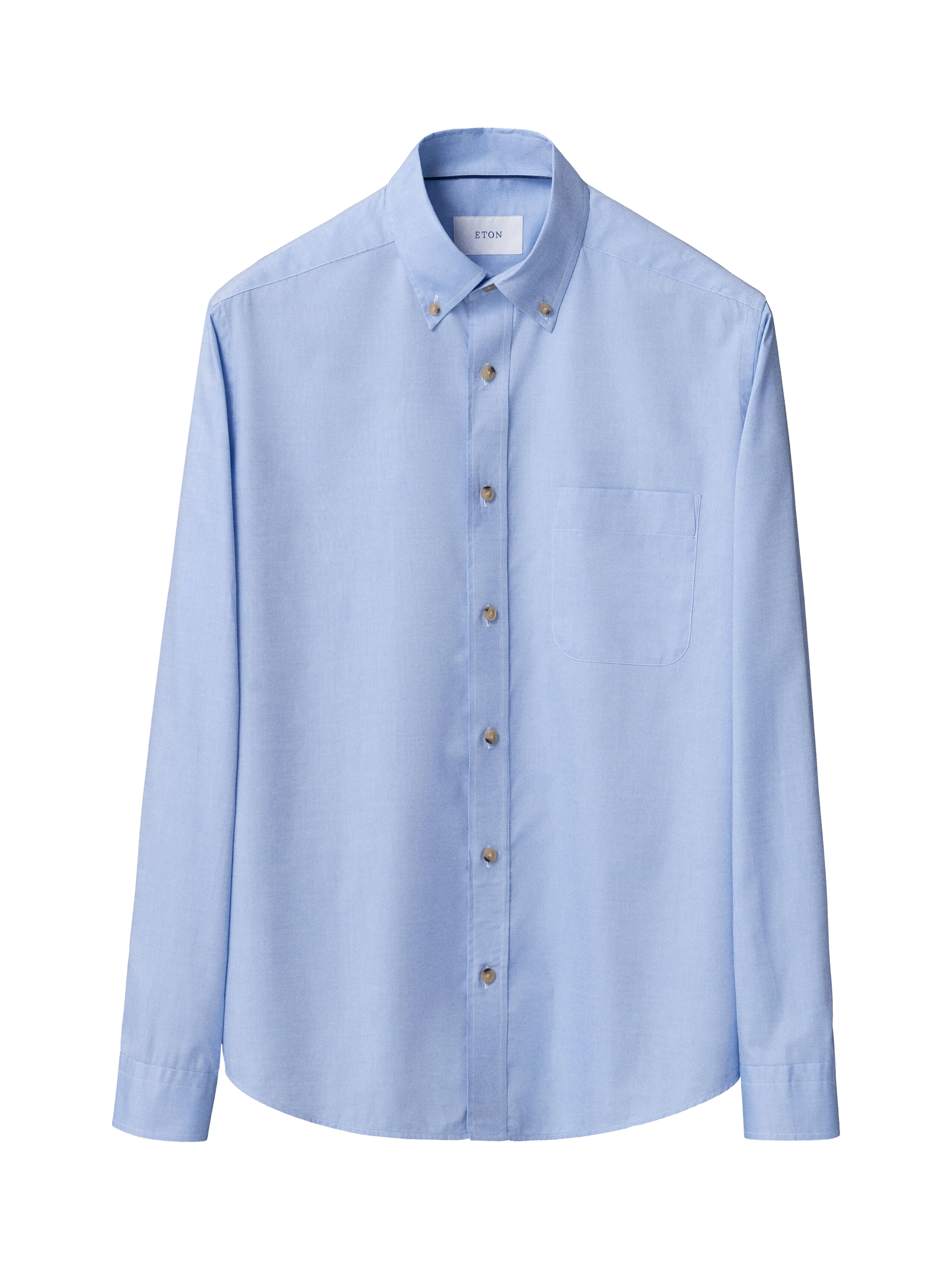 Product image 5 of 8, which shows Eton Cotton Regular Fit Oxford Shirt, Dark Blue, S