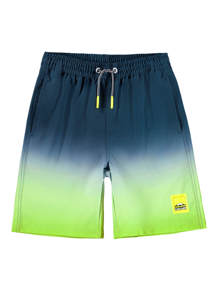Molo Kids' Nilson Ombre Swim Shorts, Screen Fade, Screen Fade