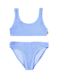 Molo Kids' Nola Crepe Bikini Set, Sparking Sea, Sparking Sea