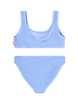 Molo Kids' Nola Crepe Bikini Set, Sparking Sea - view 2, Sparking Sea