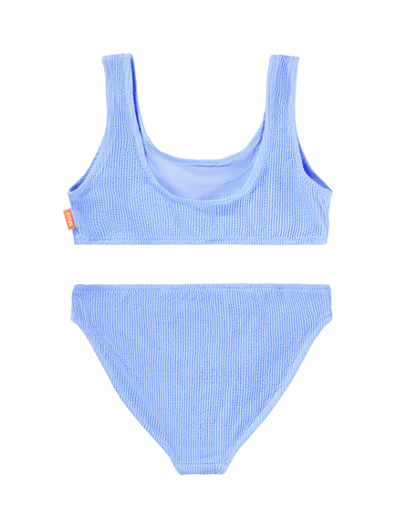 Molo Kids' Nola Crepe Bikini Set, Sparking Sea - view 2, Sparking Sea