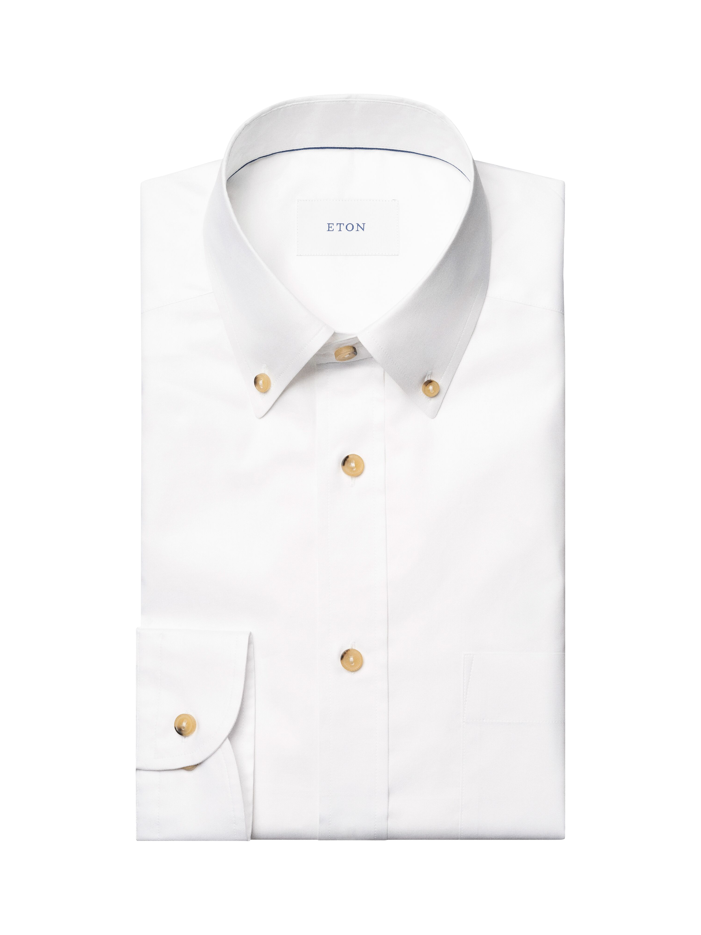 Product image 8 of 8, which shows Eton Cotton Regular Fit Oxford Shirt, White, S