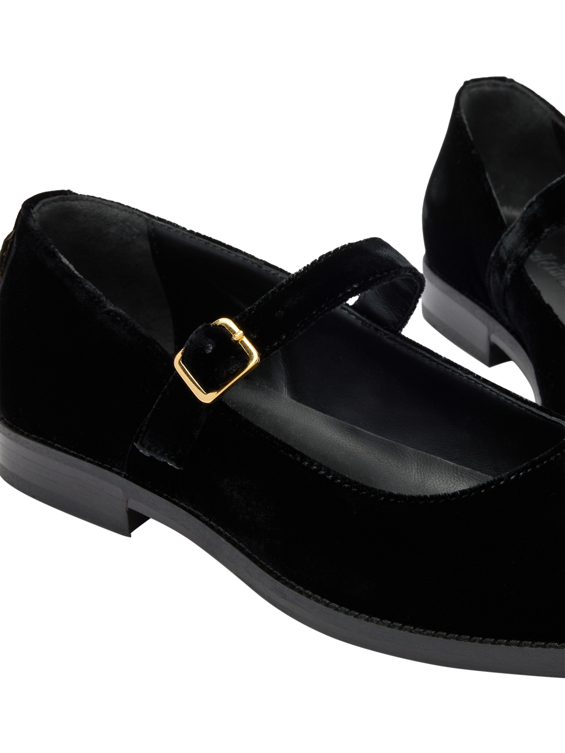 Product image 4 of 4, which shows Russell & Bromley Dotty Mary Jane Flats, Black, 8