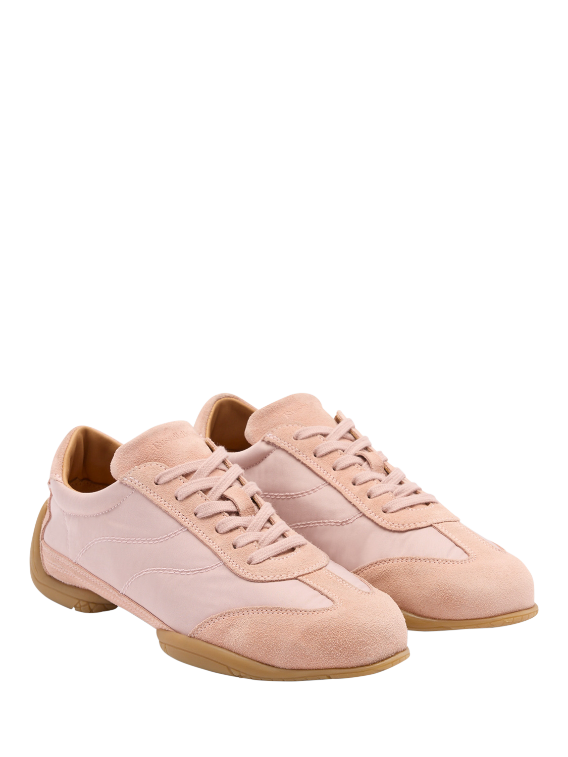 Product image 2 of 4, which shows Russell & Bromley Ruthwaite Suede Blend Split Sole Trainers, Pink, 3