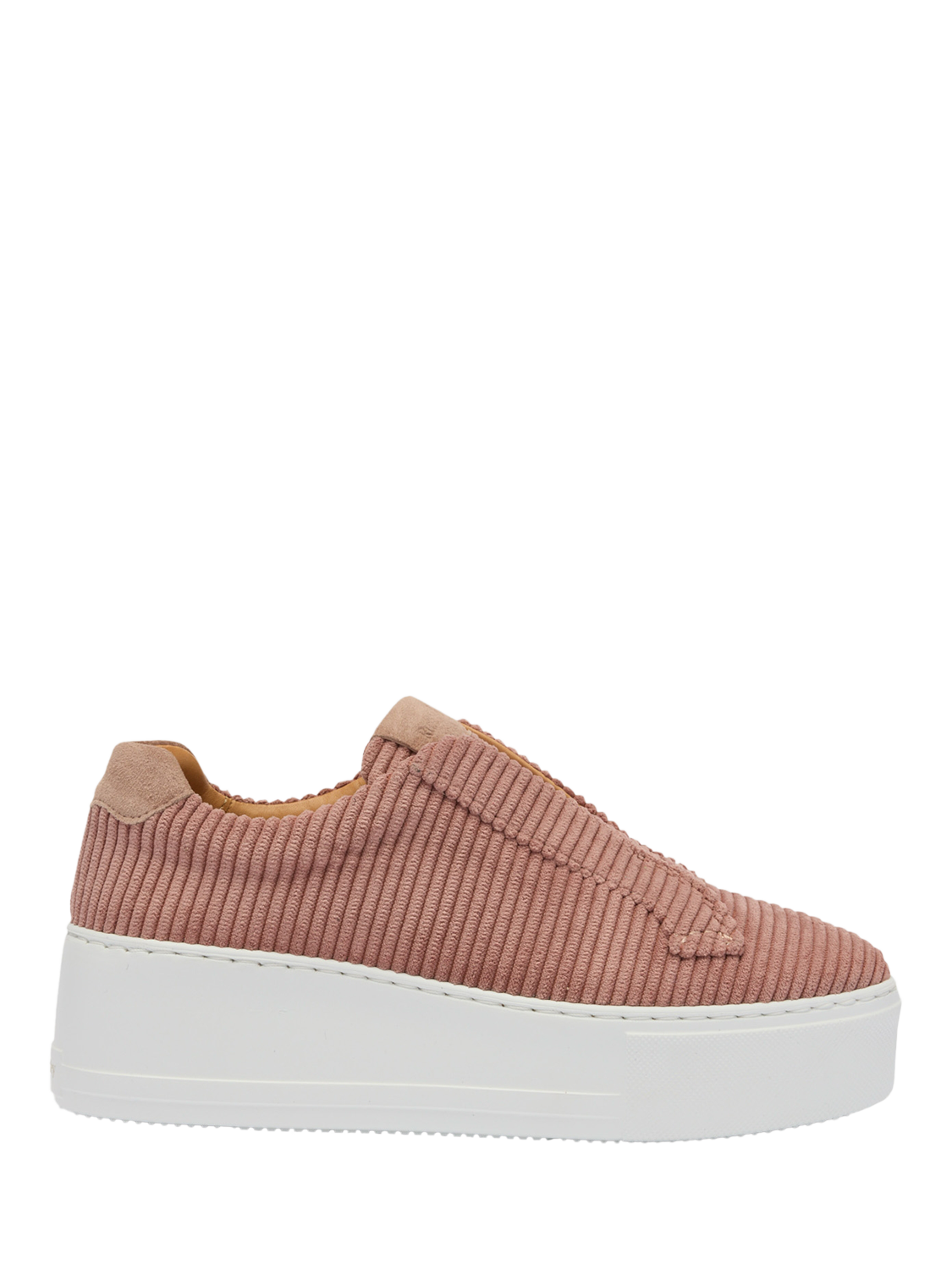 Product image 1 of 4, which shows Russell & Bromley Park Up Laceless Flatform Trainers, Pink, 7