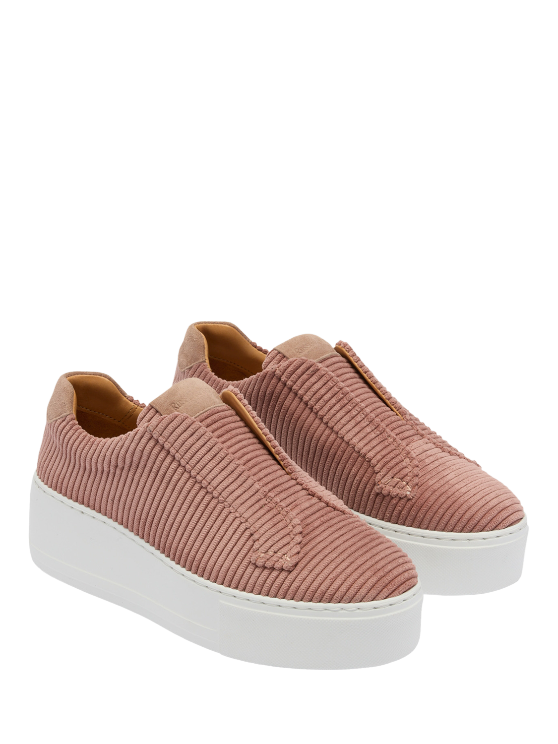 Product image 2 of 4, which shows Russell & Bromley Park Up Laceless Flatform Trainers, Pink, 7