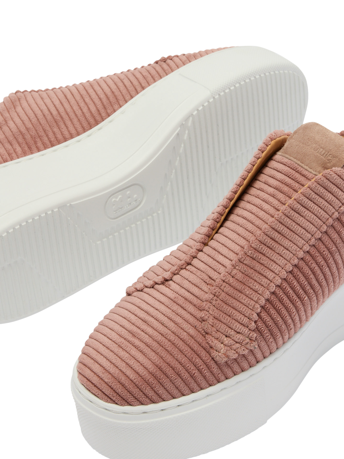 Product image 4 of 4, which shows Russell & Bromley Park Up Laceless Flatform Trainers, Pink, 7