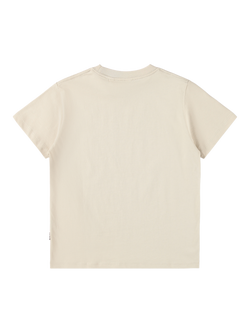 Molo Kids' Roxo Pure Cotton Short Sleeved Smile T-Shirt, Summer Sand - view 2, Summer Sand