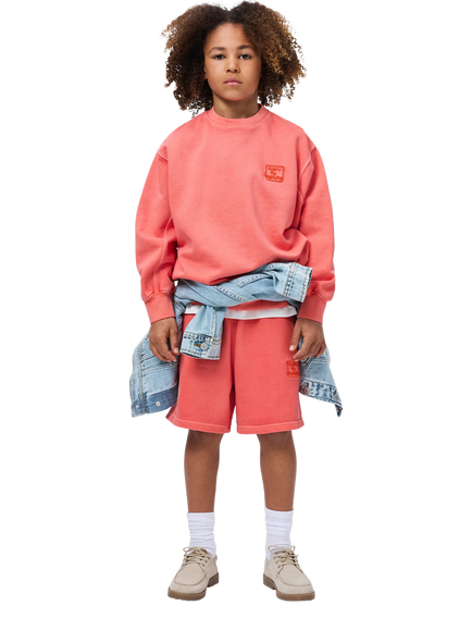Molo Kids' Ador Cotton Shorts, Red, Red