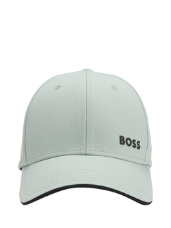BOSS Cotton Logo Baseball Cap, Mid Green, Mid Green