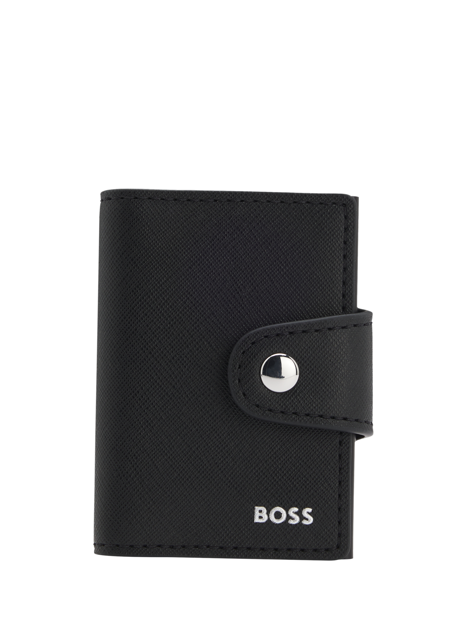 Product image 1 of 3, which shows BOSS Zair Leather RFID Wallet, Black, One Size