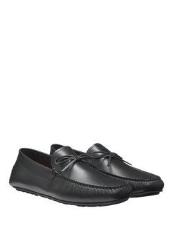 HUGO BOSS BOSS Noel Leather Moccasins - view 2, Black