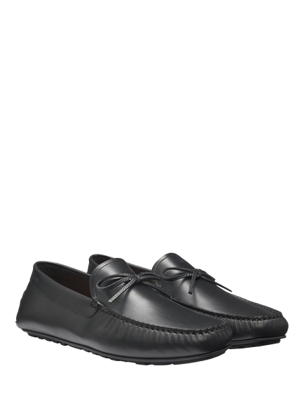 HUGO BOSS BOSS Noel Leather Moccasins - view 2, Black
