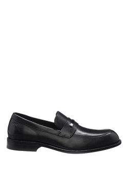 HUGO BOSS BOSS Tayil Slip On Leather Loafers, Black, Black