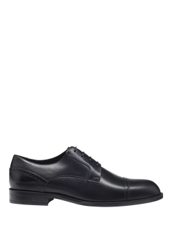 HUGO BOSS BOSS Tayil Leather Derby Shoes, Black, Black