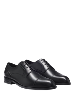 HUGO BOSS BOSS Tayil Leather Derby Shoes, Black - view 2, Black