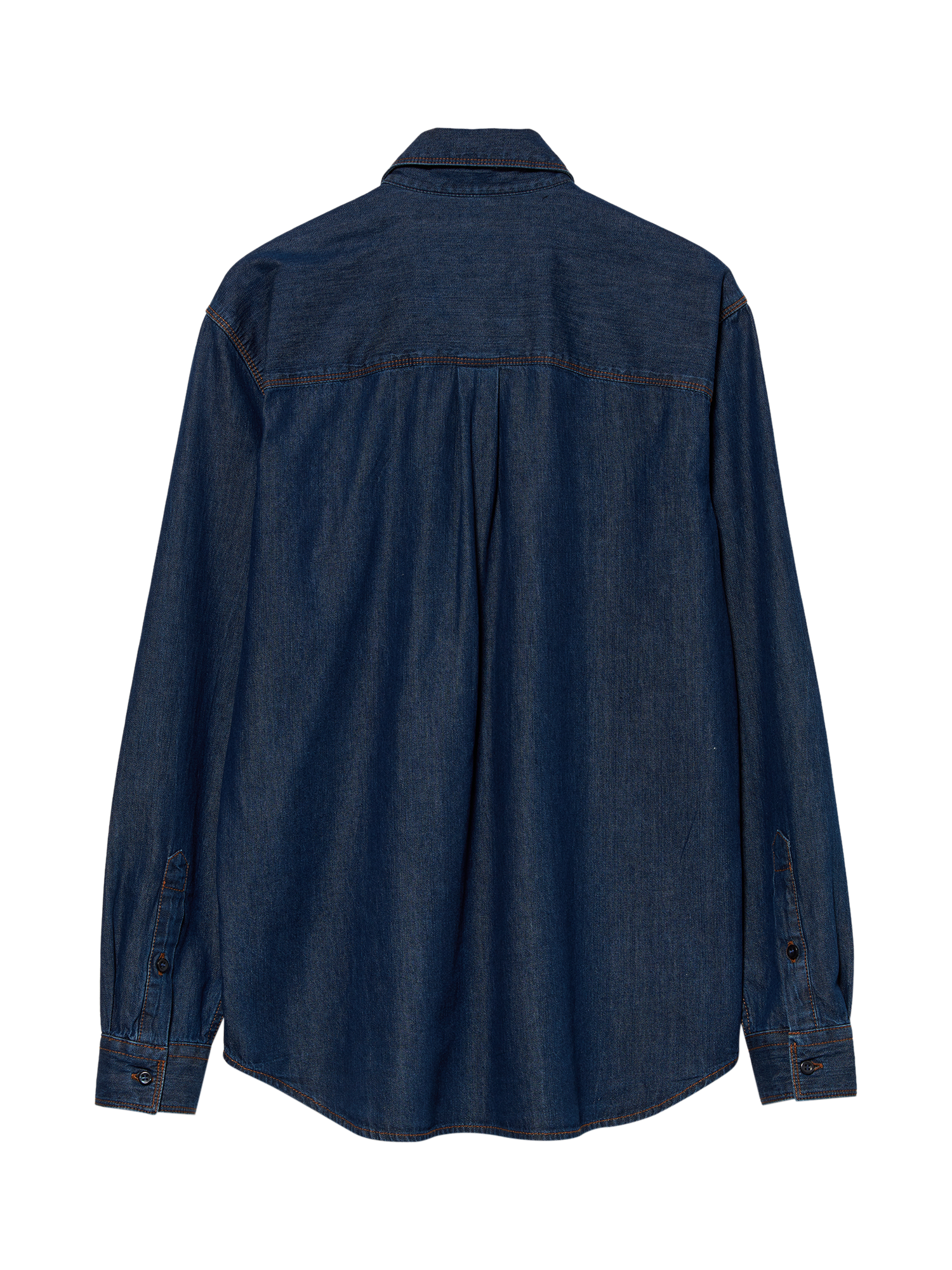 Product image 2 of 2, which shows SISLEY Regular Fit Denim Shirt, Dark Blue, XXL