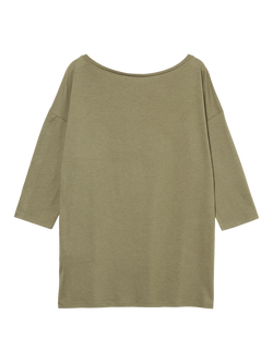 SISLEY Boat Neck 3/4 Sleeve Top - view 2, Military Green