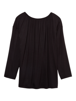 SISLEY Boat Neck 3/4 Sleeve Top, Black - view 2, Black