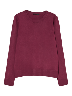 SISLEY Crew Neck Jumper, Bordeaux