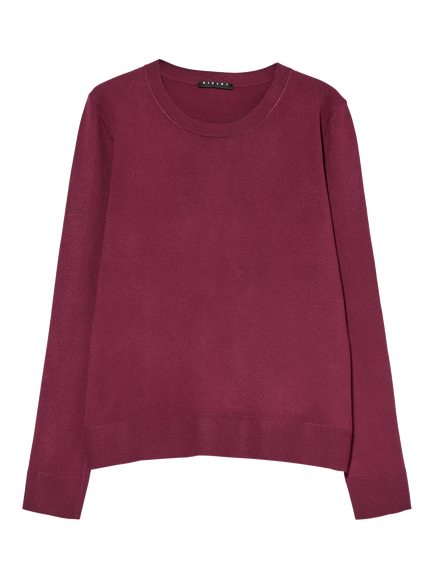 SISLEY Crew Neck Jumper, Bordeaux