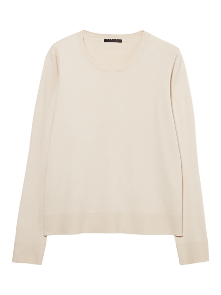 SISLEY Crew Neck Jumper, Ecru