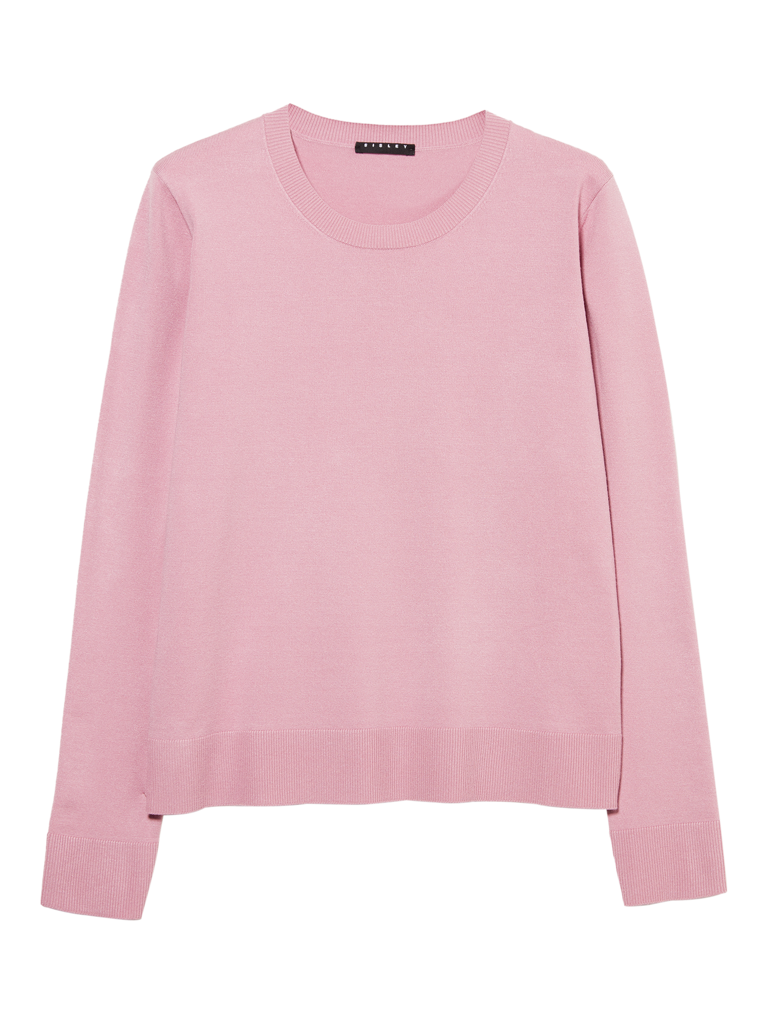 Product image 1 of 2, which shows SISLEY Crew Neck Jumper, Antique Rose, XS