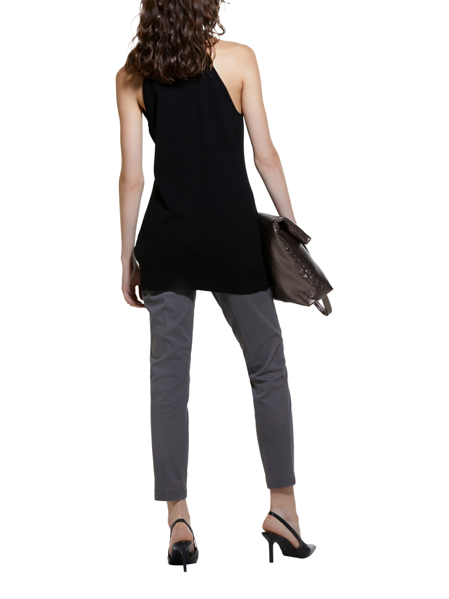 Product image 2 of 5, which shows SISLEY Slim Fit Chinos, Dark Grey, 8