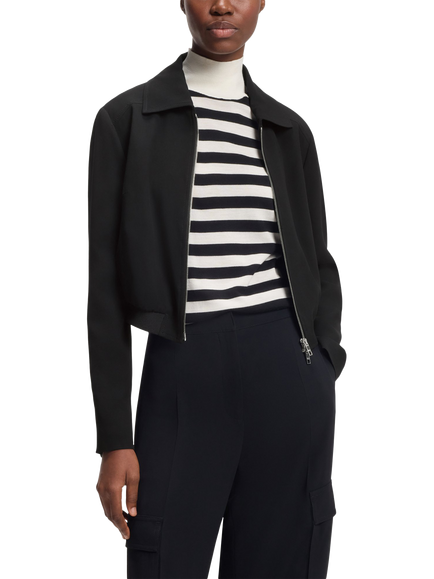 BOSS Jocalena Bomber Jacket, Black, Black