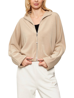 BOSS Ebesya Scuba Bomber Jacket, Light Beige, Light Beige
